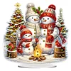 Diamond Painting Christmas Snowman Table Top Ornament Kits for Home Office