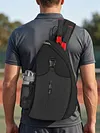 Oxford Cloth Sling Bag Waterproof Simple Shoulder Bags Large Capacity Versatile Crossbody Bag for Sports And Outdoor Family Outings