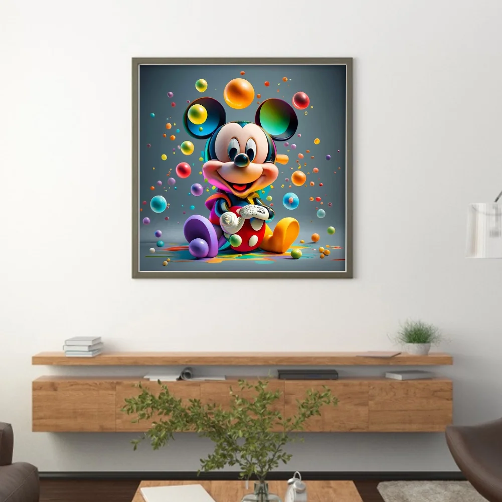 11CT Full Stamped Cross Stitch - Mickey(Canvas|40*40CM)
