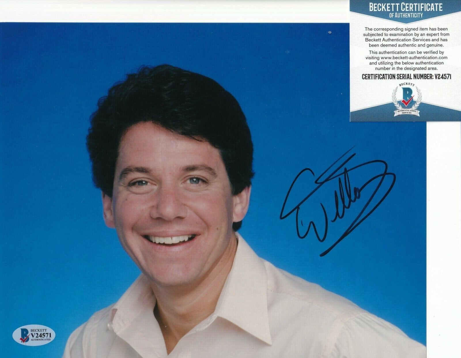 ANSON WILLIAMS signed (HAPPY DAYS) Potsie Weber 8X10 Photo Poster painting BECKETT BAS V24571