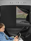 Double-Layer Car Sunshade Magnetic Heat-Insulating Side Screen Summer Interior Rear Seat Protection