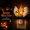 Resin Warm Glow Ghost Campfire Plug-in Night Light Wall Outlet