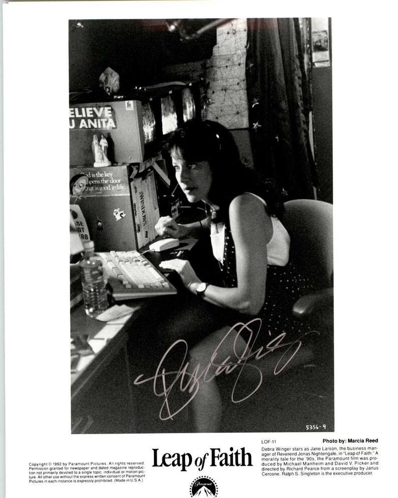 Debra Winger Signed Autographed Leap of Faith