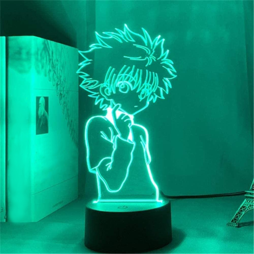 

LED Acrylic Cartoon Figure Remote Control-3D Night Light, Black, 501 Original