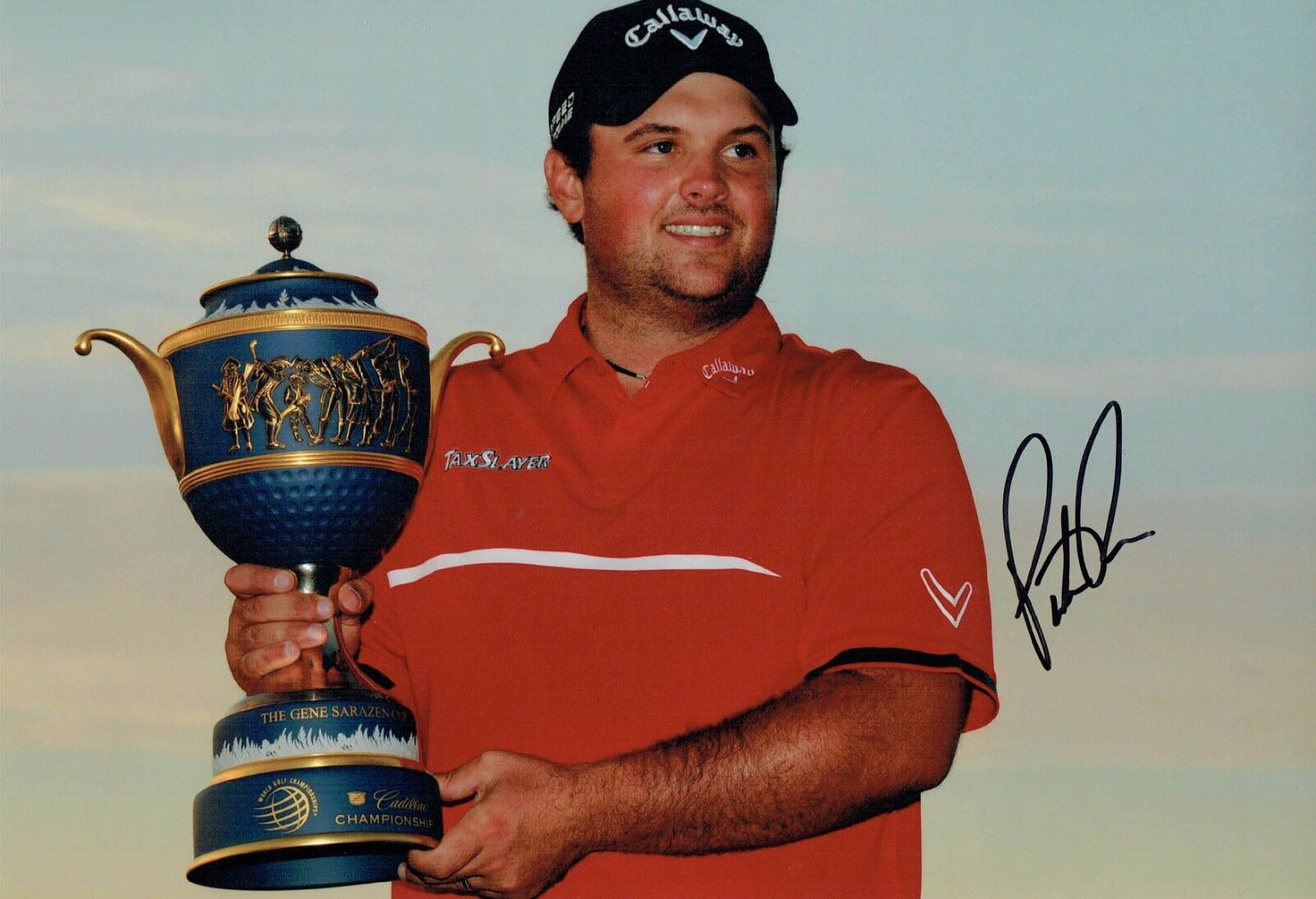 Patrick REED SIGNED 12x8 Photo Poster painting 1 AFTAL Autograph COA Golf PGA Tour Winner