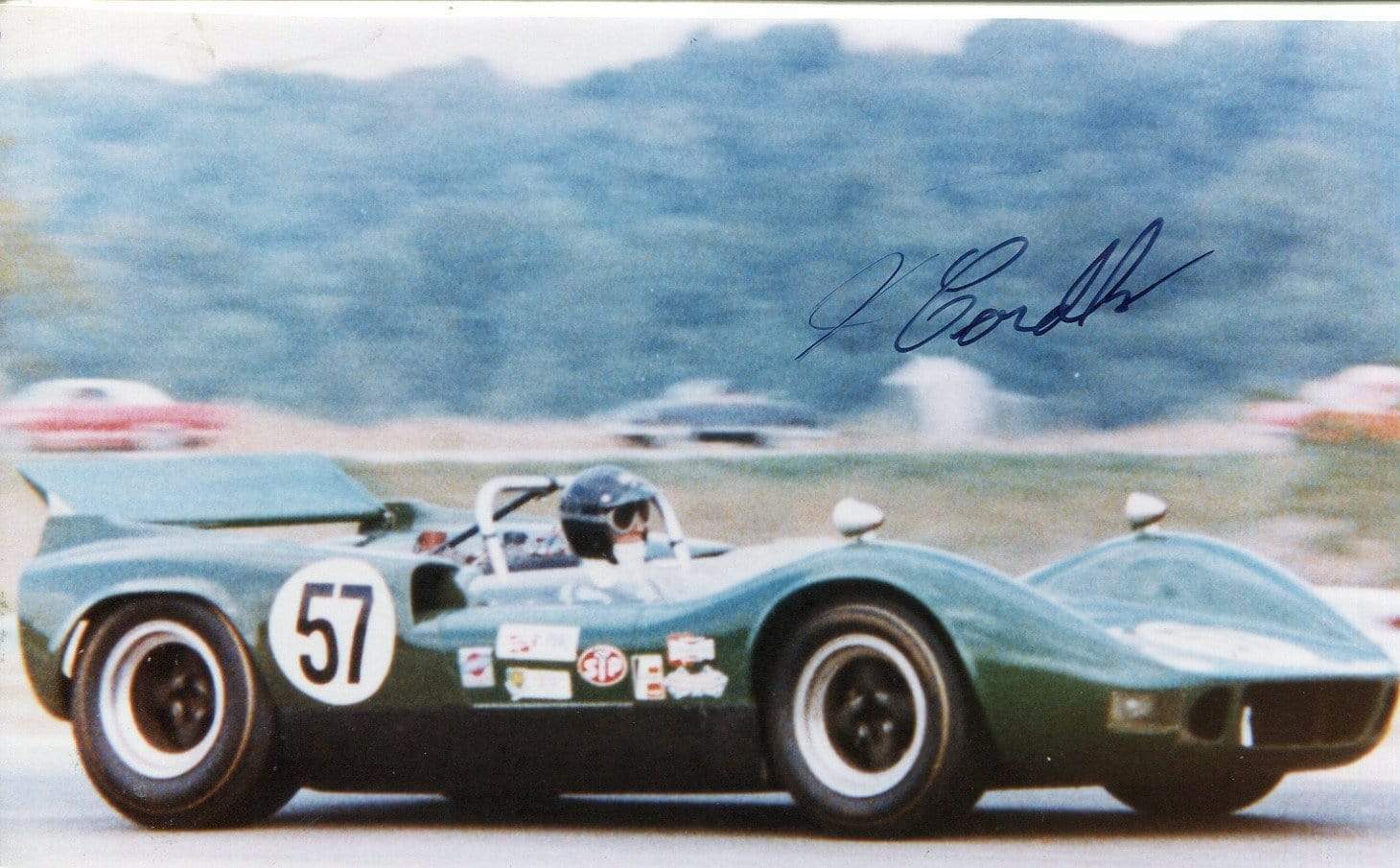 John Cordts autograph FORMULA ONE driver; signed Photo Poster painting