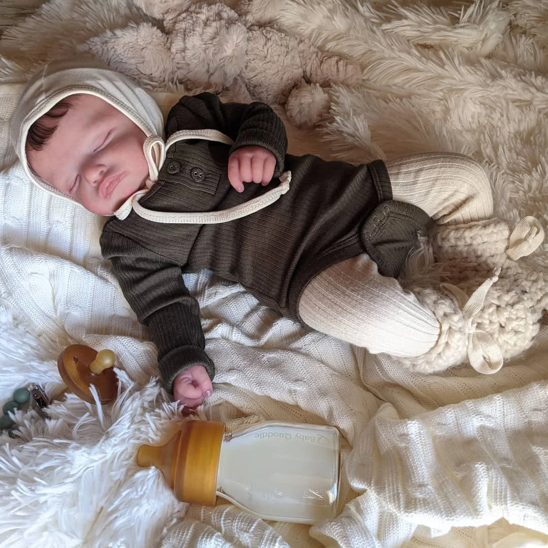 20 Inches Rosalie Realistic Reborn Dolls Yalitza -Toy Gift For Kids with “Heartbeat” and Sound