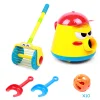 New Toy Children Vacuum Cleaner Electric Shooting Bubble Spray Can