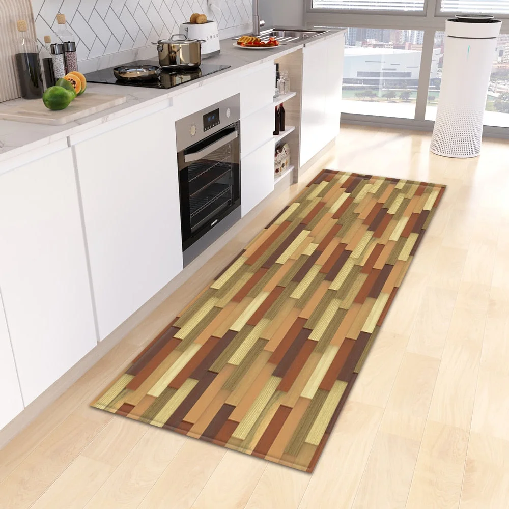 Modern Kitchen Floor Mat Home Entrance Doormat Bedroom Living Room Children Decoration Carpet Hallway Balcony Bath Anti-Slip Rug