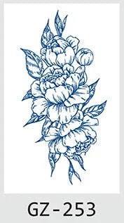 Drop Shipping Temporary Tattoo Stickers Sexy Flowers Juice Ink Lasting Girl Arm Neck Back Waist Buttocks Fake Tatoo Hot Sale DIY