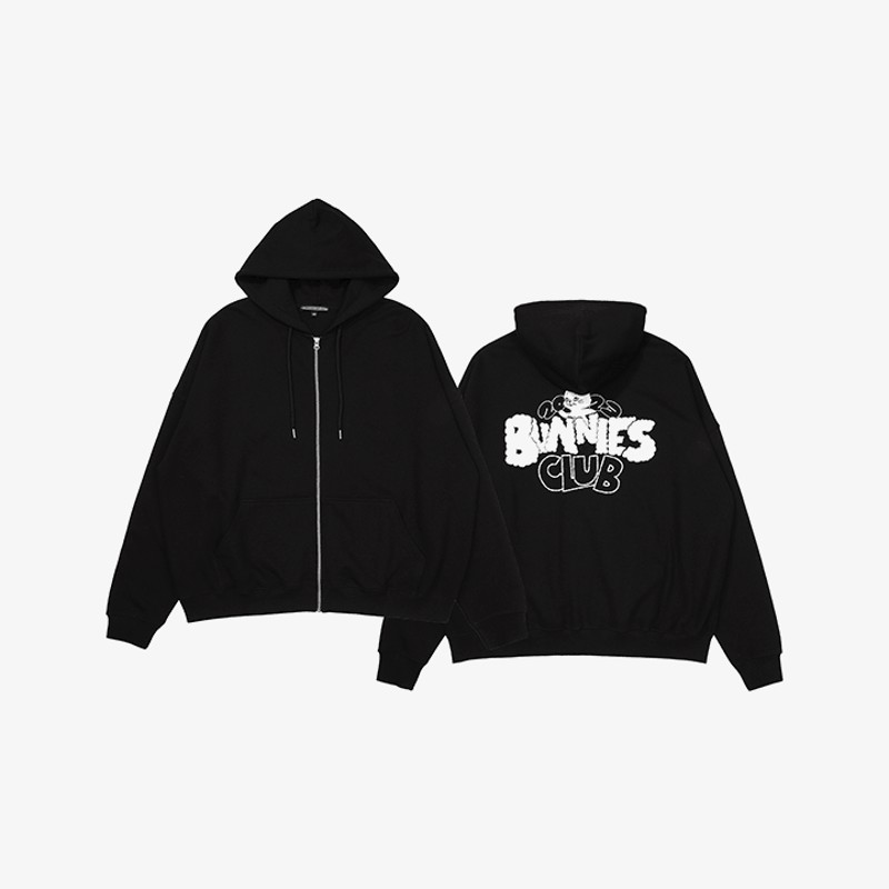 NewJeans Bunnies Club Zip-Up Hoodie