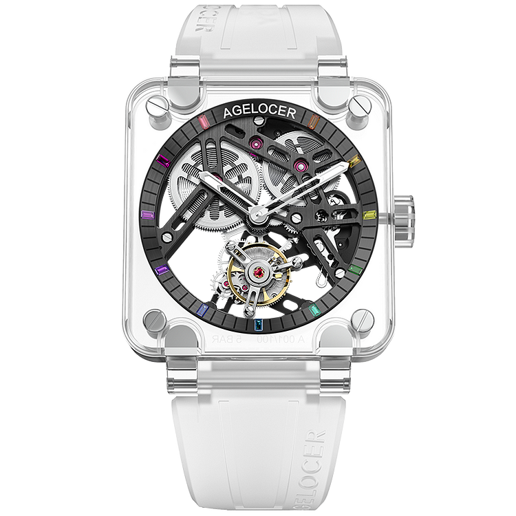 Agelocer Tourbillon Male Series Manual Mechanical Watches Sapphire