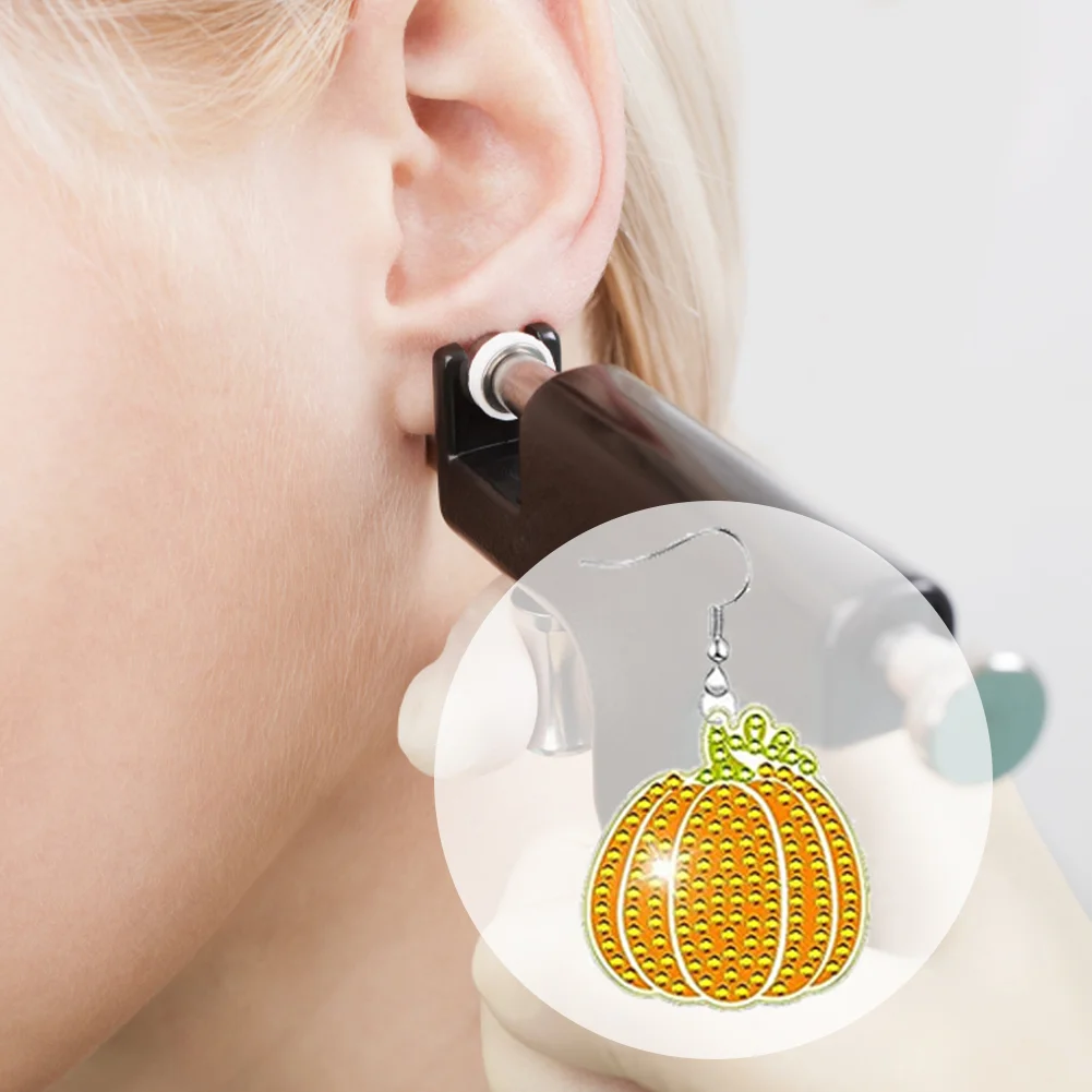 10 Pairs Autumn Series Double Sided Diamond Painting Earrings for Women Girl Jewelry Crafting