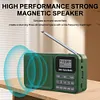 Portable DAB+ Digital Radio Bluetooth-Compatible Solar/Rechargable FM Radio