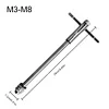 Adjustable M3-M8 Metric T-Handle Ratchet Tap Reamer Hand Manual Holder Wrench