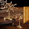 Brass Rudder Rotating Ornaments Pilot Helmsman Desk Decoration Ornaments Car Ornaments Copper Crafts