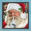 Santa Claus - 11CT Stamped Cross Stitch - 48*48cm - Xmas