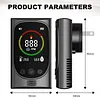 4-in-1 Portable Carbon Monoxide Alarm with Digital Display Plug-in Carbon Monoxide Detector Temperature and Humidity Monitor for Travel Home Hotel Camping RV