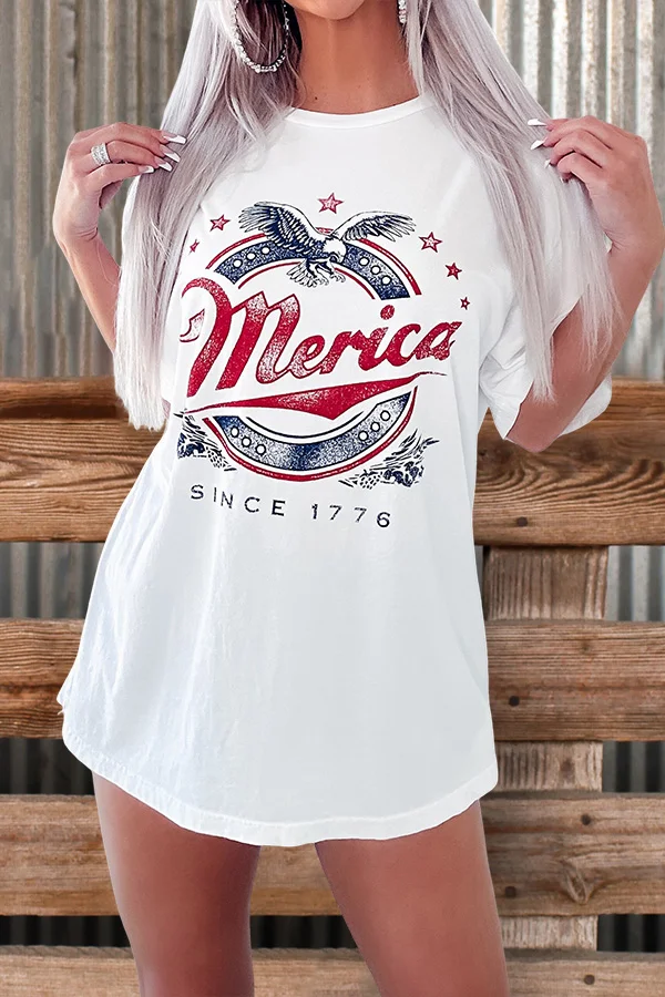 Casual Merica Graphic T-shirt