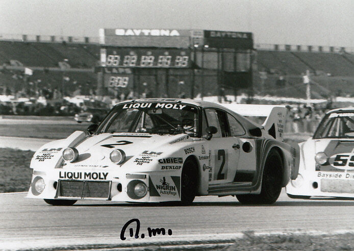 Reinhold Joest Hand Signed Porsche 935J Photo Poster painting 7x5.