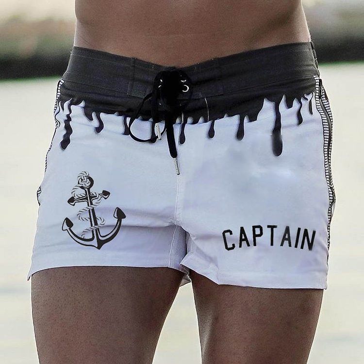 Captain Beach Casual Anchor Shorts