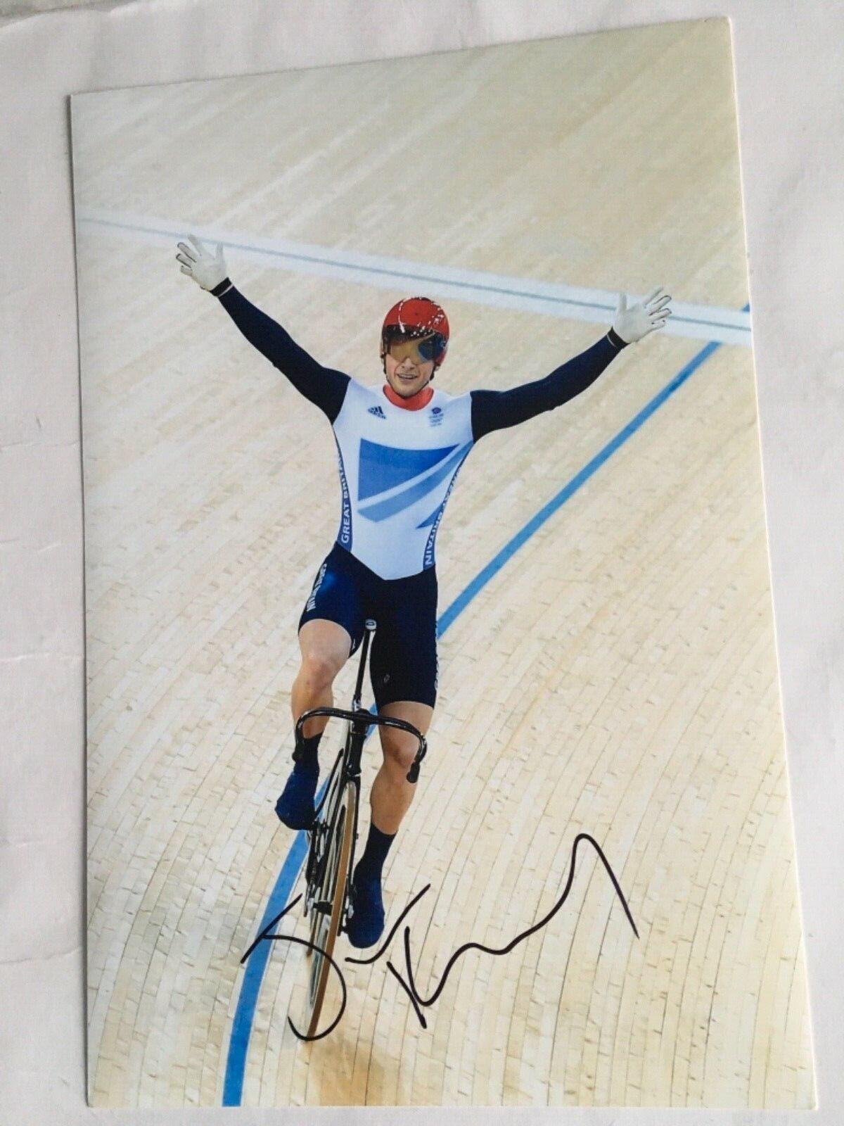 Jason Kenny Signed 2012 London Olympics Photo Poster painting 12x8