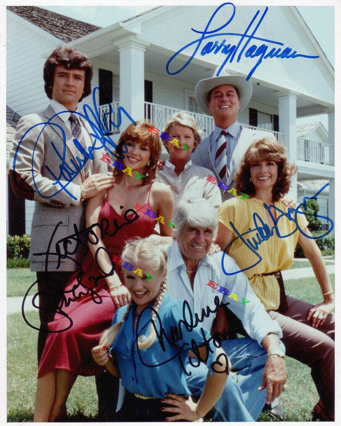 DALLAS TV show cast Autographed Signed 8x10 Photo Poster painting Reprint