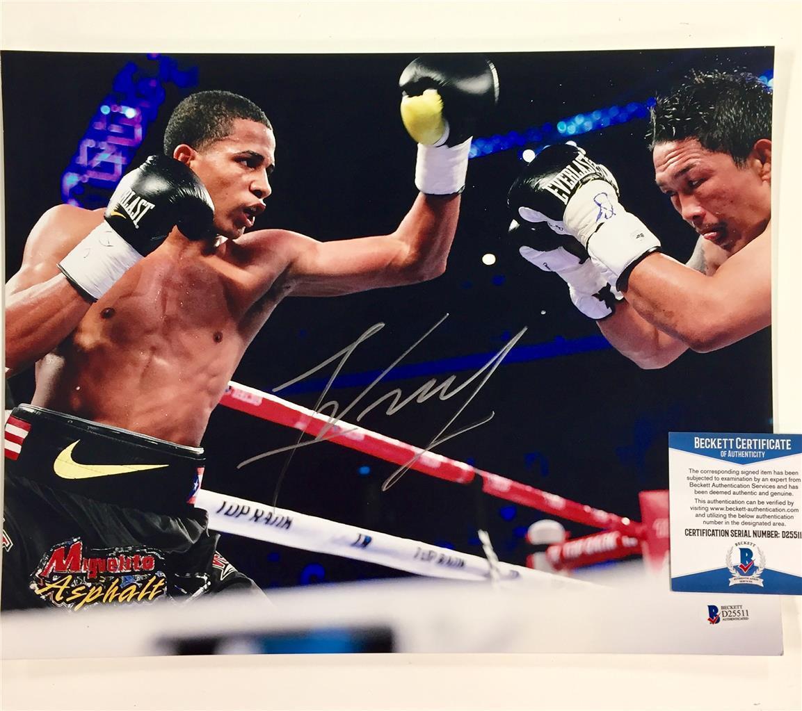 Boxer Fighter FELIX VERDEJO Autograph Signed 11x14 Photo Poster painting ~ Beckett BAS COA *READ