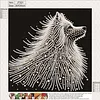 Diamond Painting-DIY Crystal Rhinestone Head-up Dog
