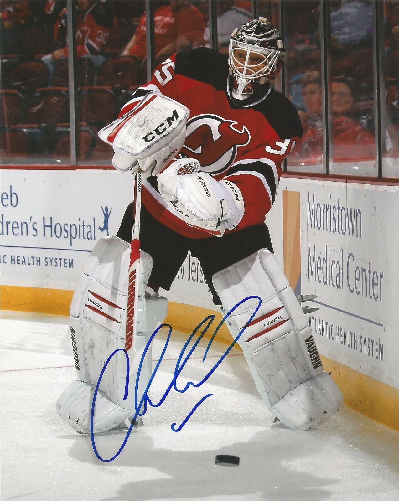 CORY SCHNEIDER SIGNED NEW JERSEY DEVILS 8x10 Photo Poster painting with COA