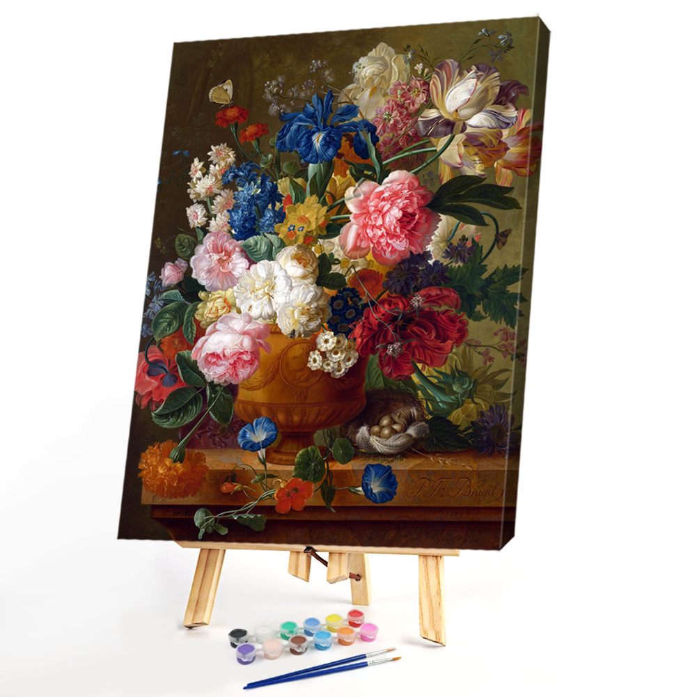 

40x50cm - Paint By Numbers Color Flowers, 501 Original