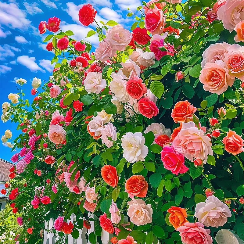 💐Five Color Roses - Climbing Rose🌹
