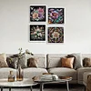 (US Local)4Pack Flower-Crystal Rhinestone Diamond Painting(30x30cm)