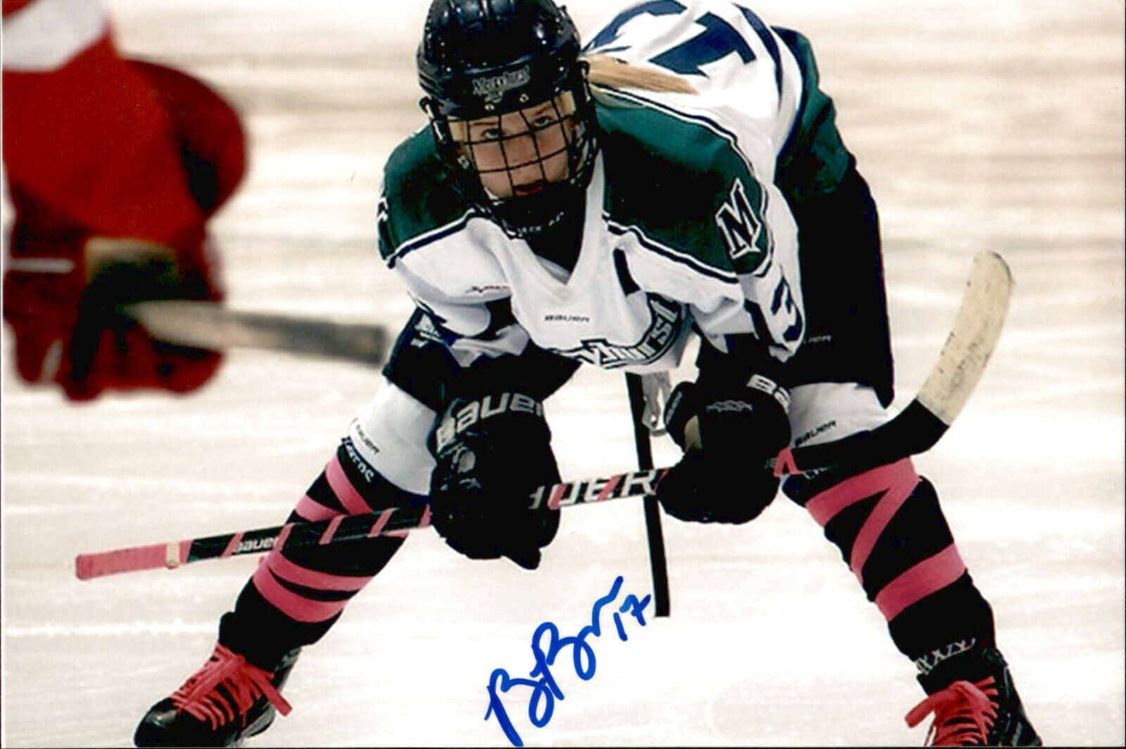 Bailey Bram SIGNED 4x6 Photo Poster painting WOMEN'S HOCKEY / TEAM CANADA Mercyhurst Lakers