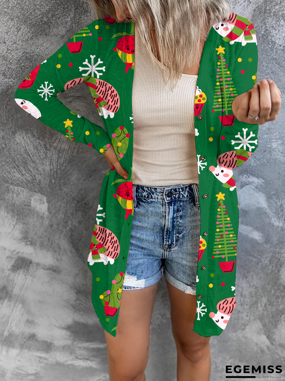 Casual Christmas Snowman Outerwear | EGEMISS