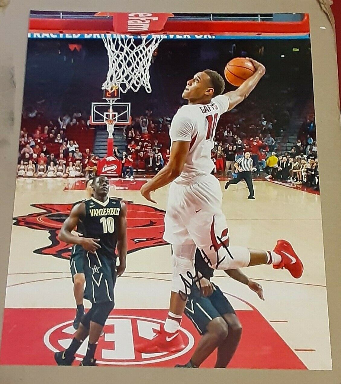 Daniel Gafford Arkansas Razorbacks SIGNED AUTOGRAPHED 8x10 Photo Poster painting COA Wizards