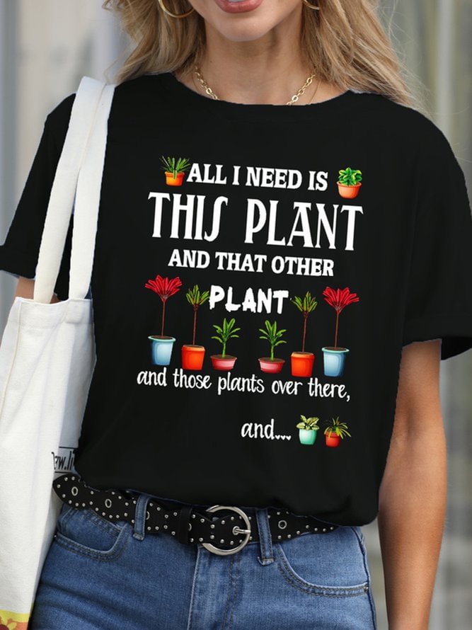 All I Need Is This Plant And That Other Plant Plant Lover V Neck Knit Tank