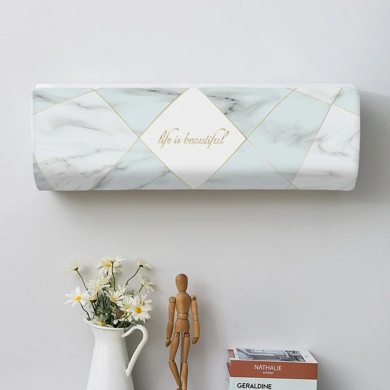 1pc Air Condition Cover Indoor Hanging Air Conditioning Protective Case Nordic Style Dustproof Cover for Home Hotel Decoration