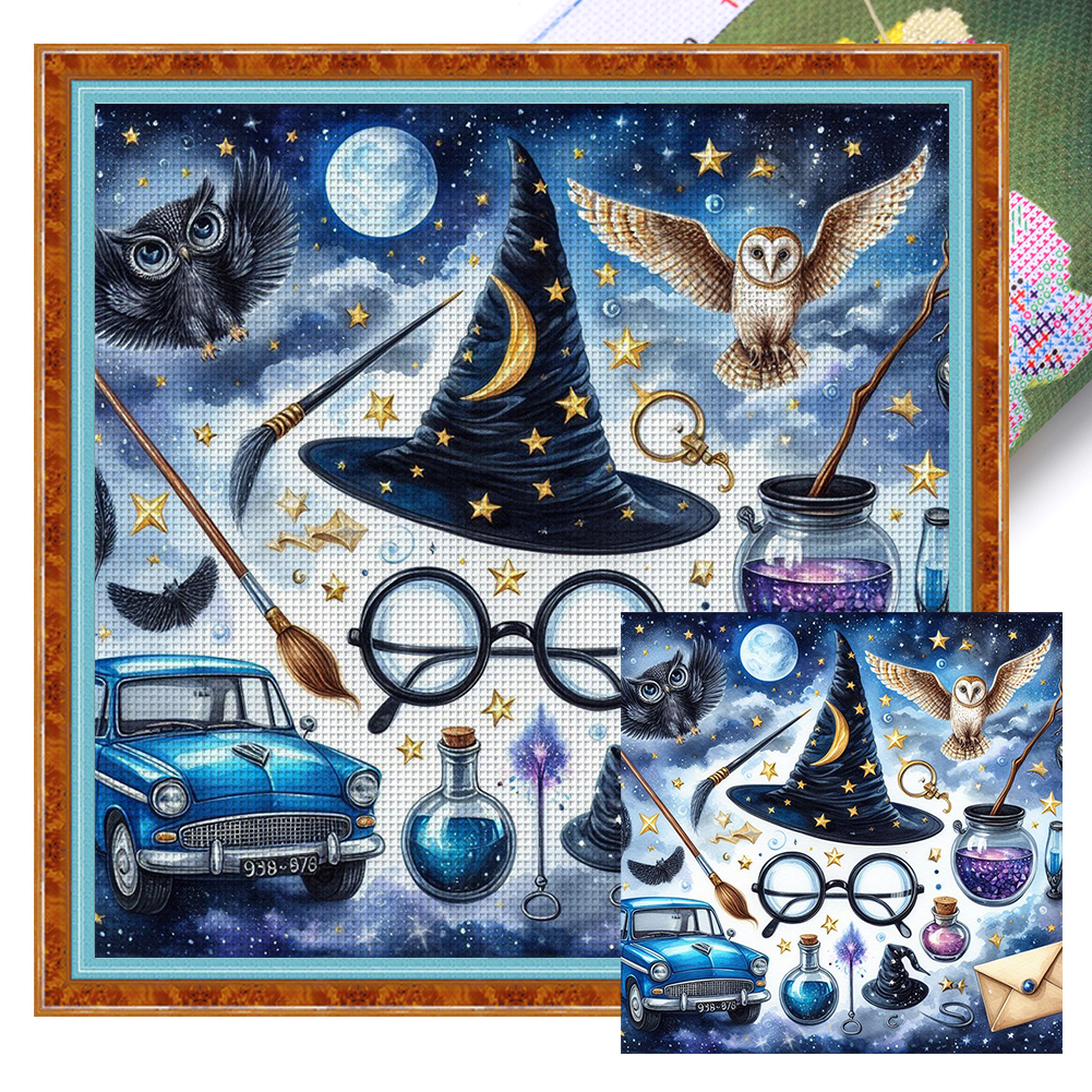 Harry Potter Full 18CT Pre-stamped Canvas(30*30cm) Cross Stitch