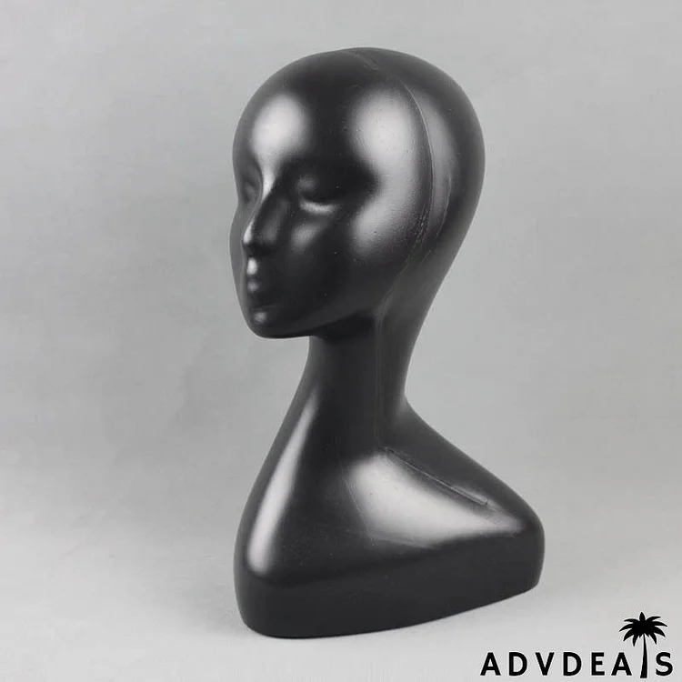 Plastic Women Head Model Display Scarf Wig Hat Display Stand Clothing Storage Mannequin