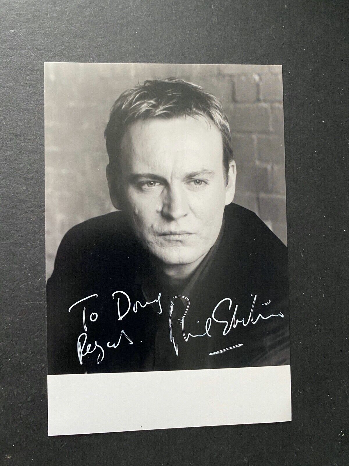 PHILIP GLENISTER - ASHES TO ASHES ACTOR - SUPERB SIGNED Photo Poster paintingGRAPH