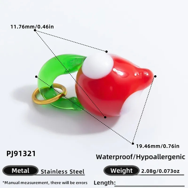 1 Piece 11.34*11.08mm 24.65*13.62mm 4.29*24.15mm 304 Stainless Steel Zircon 18K Gold Plated Tree Heart Shape Candy Jewelry Accessories Pendant