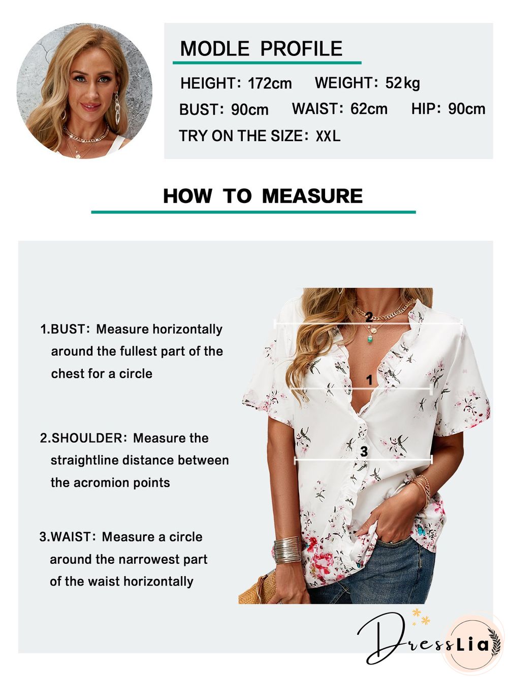 V Neck Casual Printed Tops