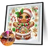 Snow Gingerbread Man-Special Shaped Diamond Painting