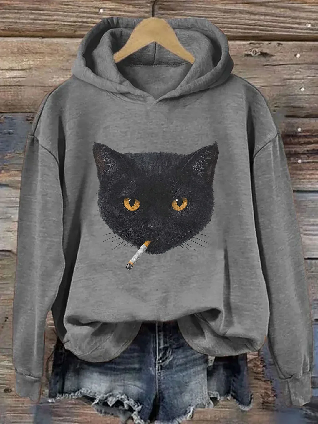 Smoking Cat Hoodie