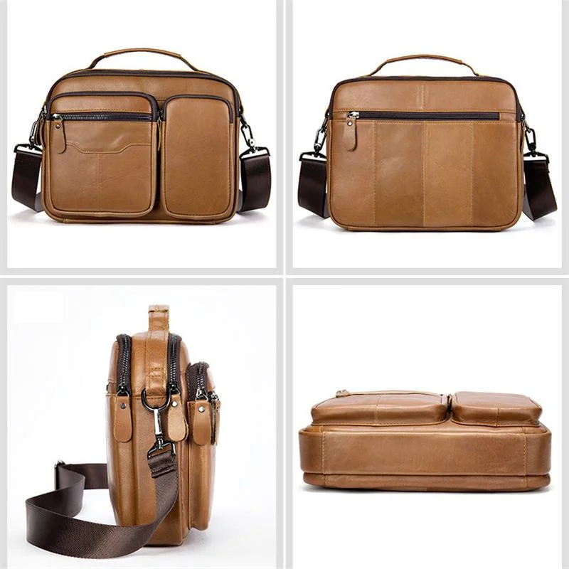 Premium Quality Top-Handled Detachable Sling Strap Multi-Pocket Crossbody Bag