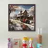 Snow House-11CT Stamped Cross Stitch 40*40cm
