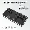 Haute42 B16 Mini All-Button Arcade Stick, Leverless Arcade Controller with DIY RGB & Turbo Functions, Compatible with PC/Ps3/Ps4/Switch/Steam Deck, Supports Hot Swap & SOCD