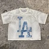 Los Angeles Character Print Mesh Jersey