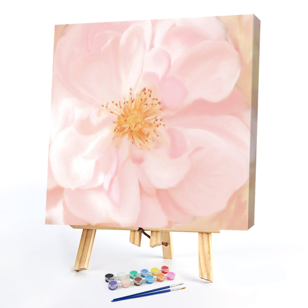 

20*20CM - Paint By Numbers - Pink Flower, 501 Original